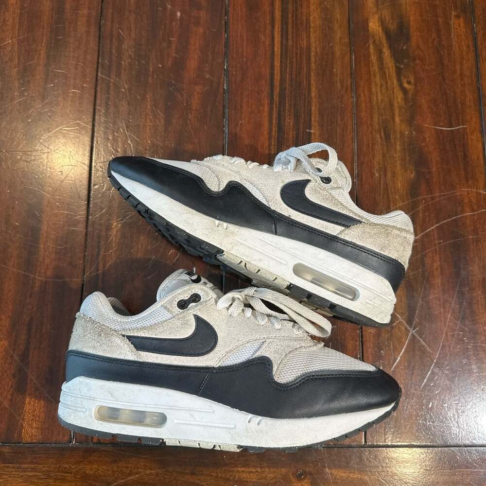 Nike 2024 Air Max 1 Essential Grey Black Shoes Size 6.5
